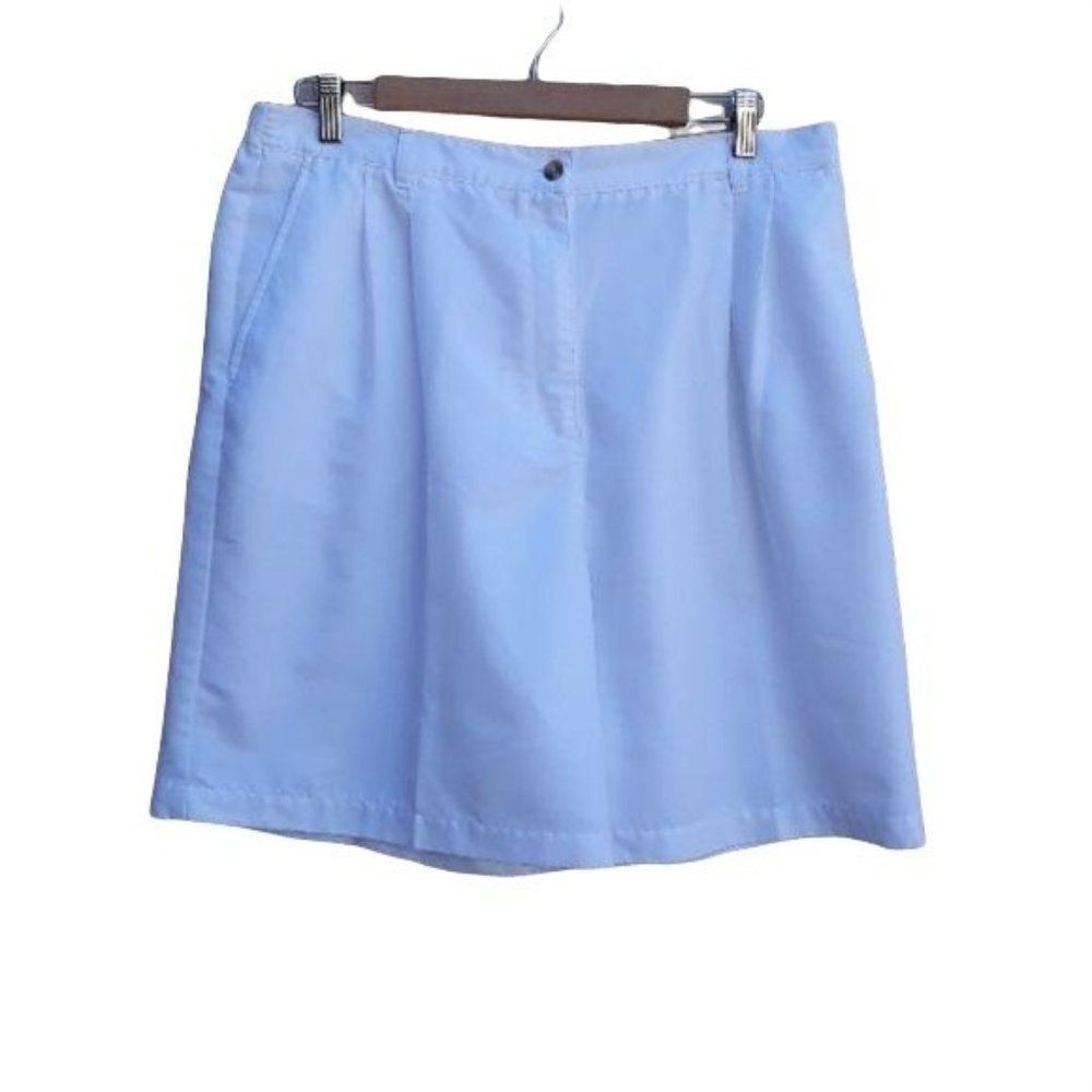 Karen Scott Sport Shorts Bermuda High Waisted Long Walking 3‎ pocket White